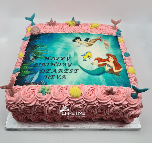 Mermaid Photo Cake