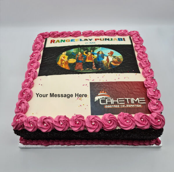 Pink Photo Celebration Cake