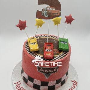 Roary Car Theme Cake