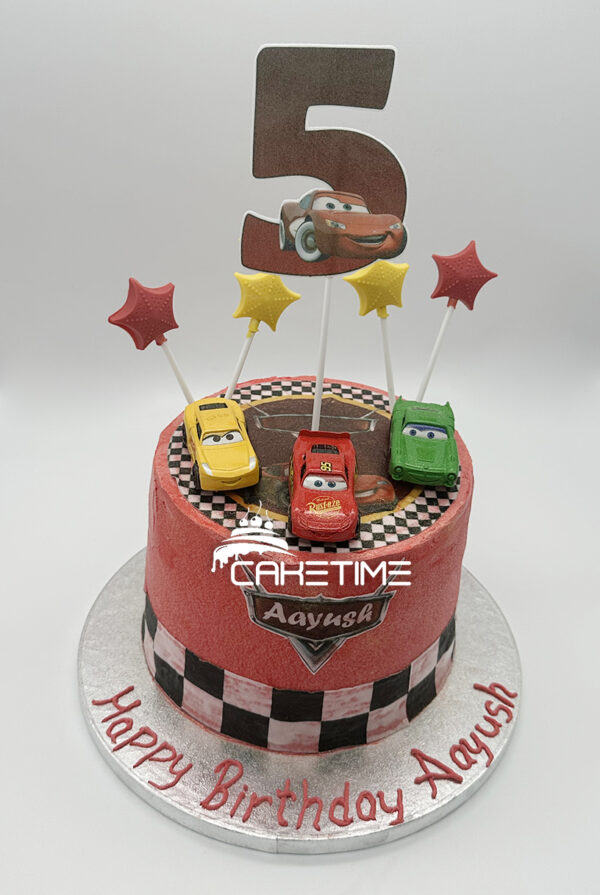 Roary Car Theme Cake