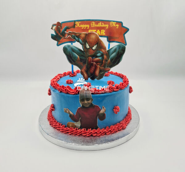 Spiderman Theme Cake