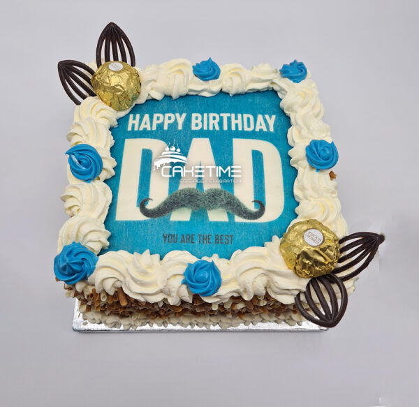 Super Dad Photo Cake