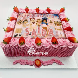 Super Strawberry Flavour Cream Cake