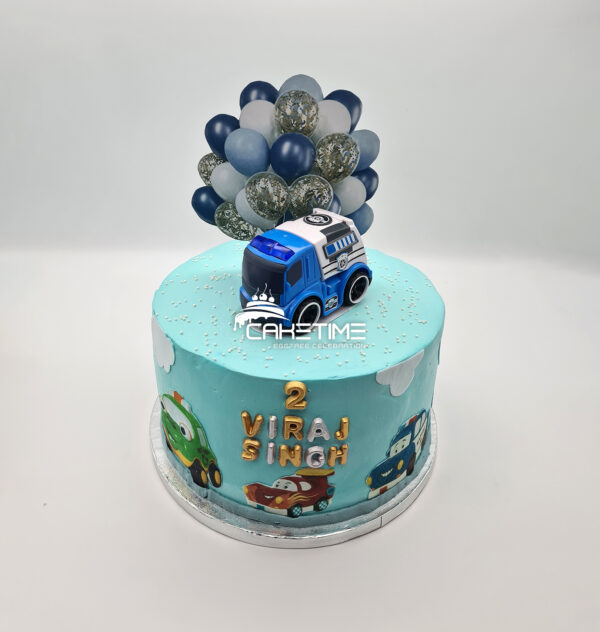 Toy Car Theme Cake
