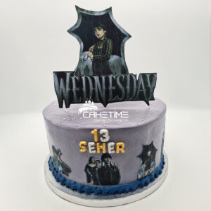 Wednesday Theme Cake