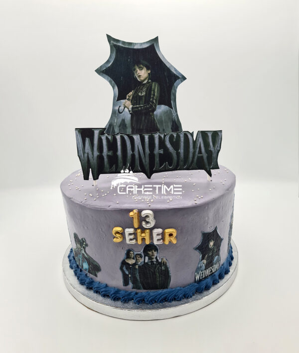 Wednesday Theme Cake