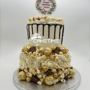 Popcorn Drip Cake