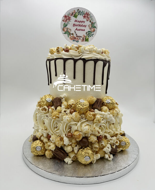 Popcorn Drip Cake
