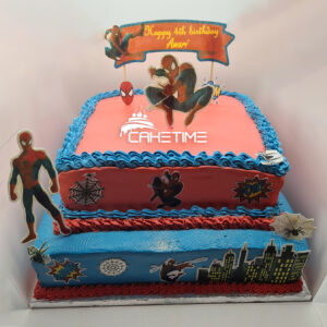Spiderman Theme Cake